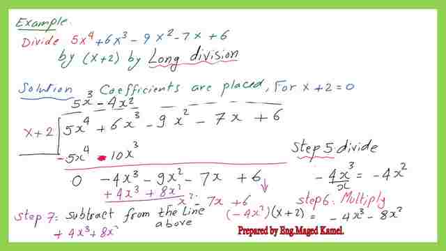 Solved example for long division part 2.