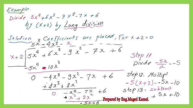 Solved example for long division part 5.