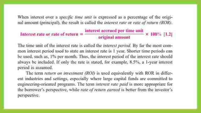 What is the interest and the interest rate%?