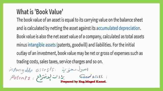 What is the book value?