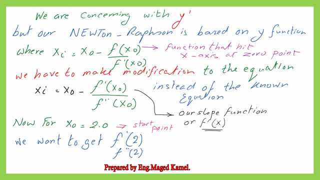 Modification of Newton -raphson equation for structural analysis