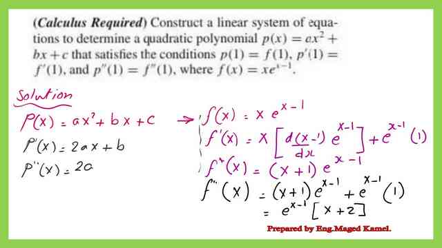 The third solved problem for quadratic interpolation.