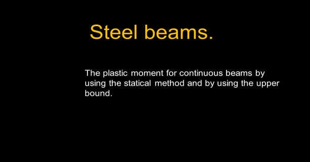 Brief description -post 34 -steel beam