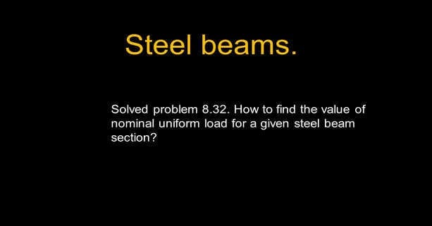 Brief description -post 36 -steel beam