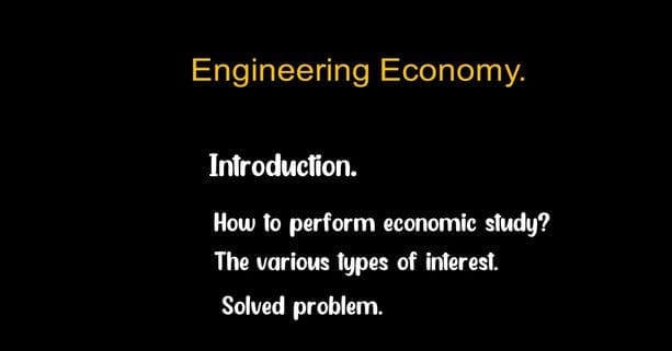 How to perform an Economic study?
