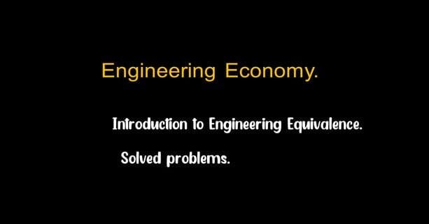 Introduction to Economic Equivalence.