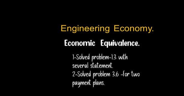 Economic equivalence.