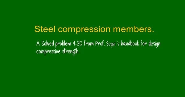 Solved problem 4-20-how to find design compressive strength?
