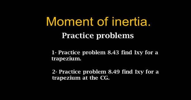 27-Two Practice problems for Ixy for trapezium.