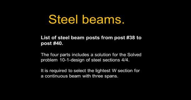 list of steel posts from 38-40