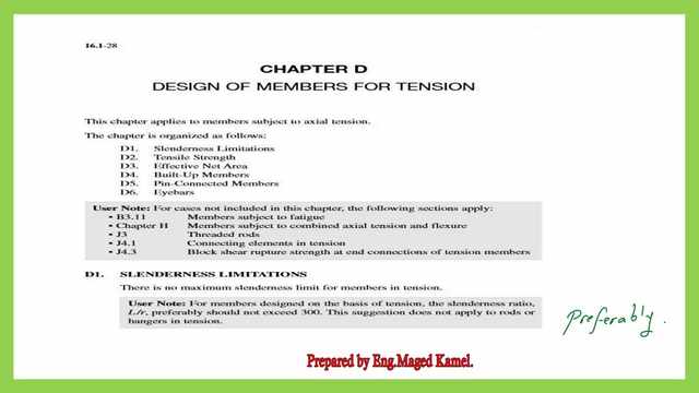 Chapter D of the AISC specification.